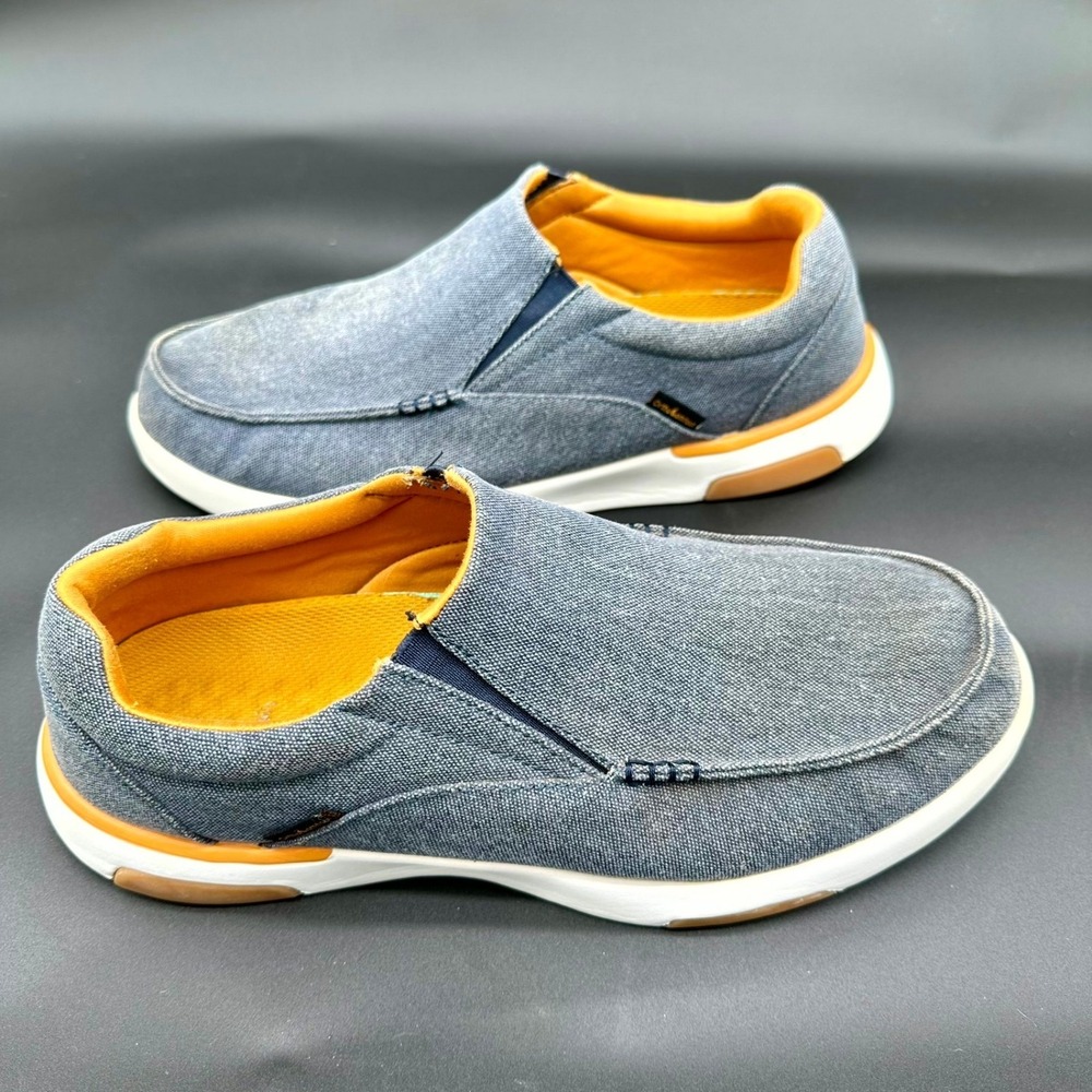 OrthoComfoot Men's Slip‑On Comfort Shoes EU 46 | Denim Blue - Picture 5 of 7